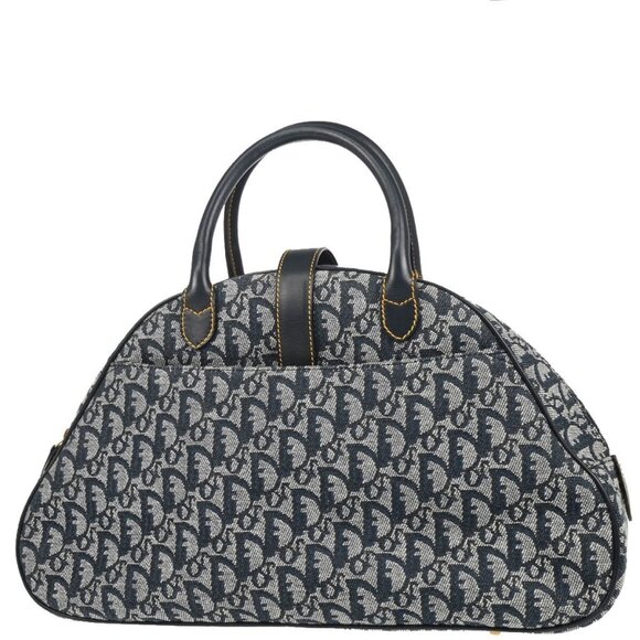 Christian Dior Navy Double Saddle Trotter Handbag 05-MA-0072 186069 - Picture 2 of 10